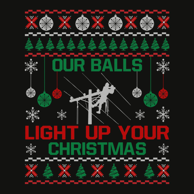 Christmas Gifts - Our Balls Light Up Your Christmas Sweatshirt Scorecard Crop Tee by AndreaSaizon | Artistshot