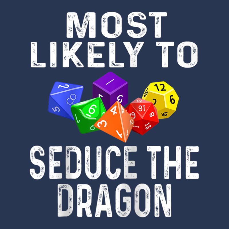 Funny Rpg Player Most Likely To Seduce The Dragon Dice Game Raglan Bas Ladies Denim Jacket by cm-arts | Artistshot