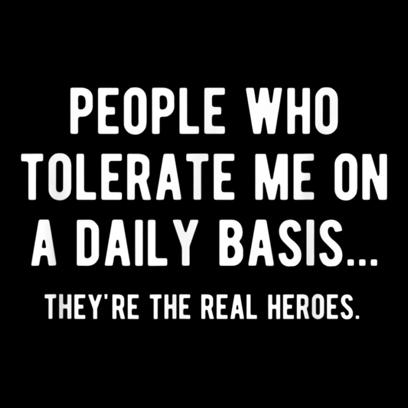 People Who Tolerate Me On A Daily Basis Sarcastic Funny Fleece Short | Artistshot