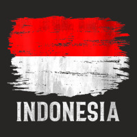 Womens Vintage Indonesia Flag For Indonesian Gift V Neck T Shirt Ladies Fitted T-shirt | Artistshot