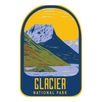 Glacier National Park Retro V-neck Tee | Artistshot