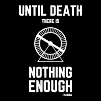 Until Death There Is Nothing Enough' (buddha) Hamster Wheel V-neck Tee | Artistshot