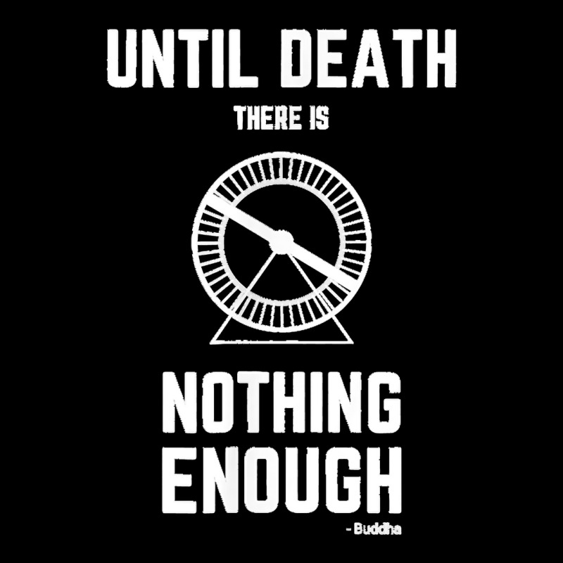 Until Death There Is Nothing Enough' (buddha) Hamster Wheel V-Neck Tee by JilmarM.Perez | Artistshot