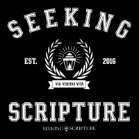 Collegiate Style Seeking Scripture Via Veritas Vita Premium T Shirt Cropped Hoodie | Artistshot