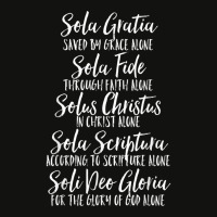 Five Solas Latin And English Cute Script Text Scorecard Crop Tee | Artistshot