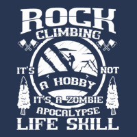 Rock Climbing A Zombie Apocalypse Life Skill Men Denim Jacket | Artistshot