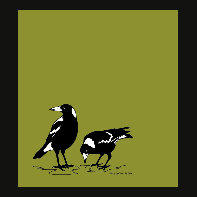 Australian Magpies  Border Design Sleeveless Scorecard Crop Tee by cm-arts | Artistshot