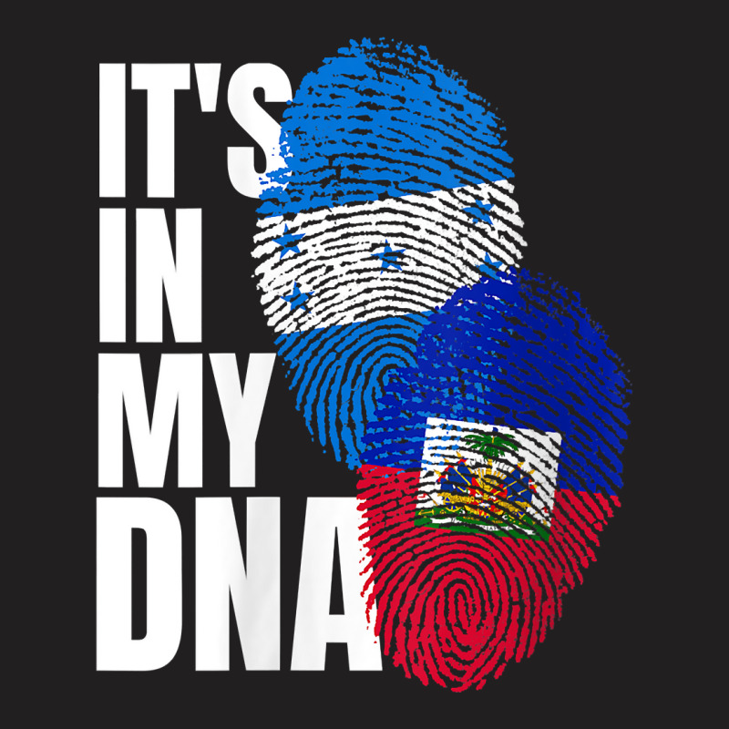 Womens Honduran And Haitian Mix Dna Heritage Flag V Neck T Shirt T-Shirt by cm-arts | Artistshot