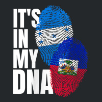 Womens Honduran And Haitian Mix Dna Heritage Flag V Neck T Shirt Crewneck Sweatshirt | Artistshot