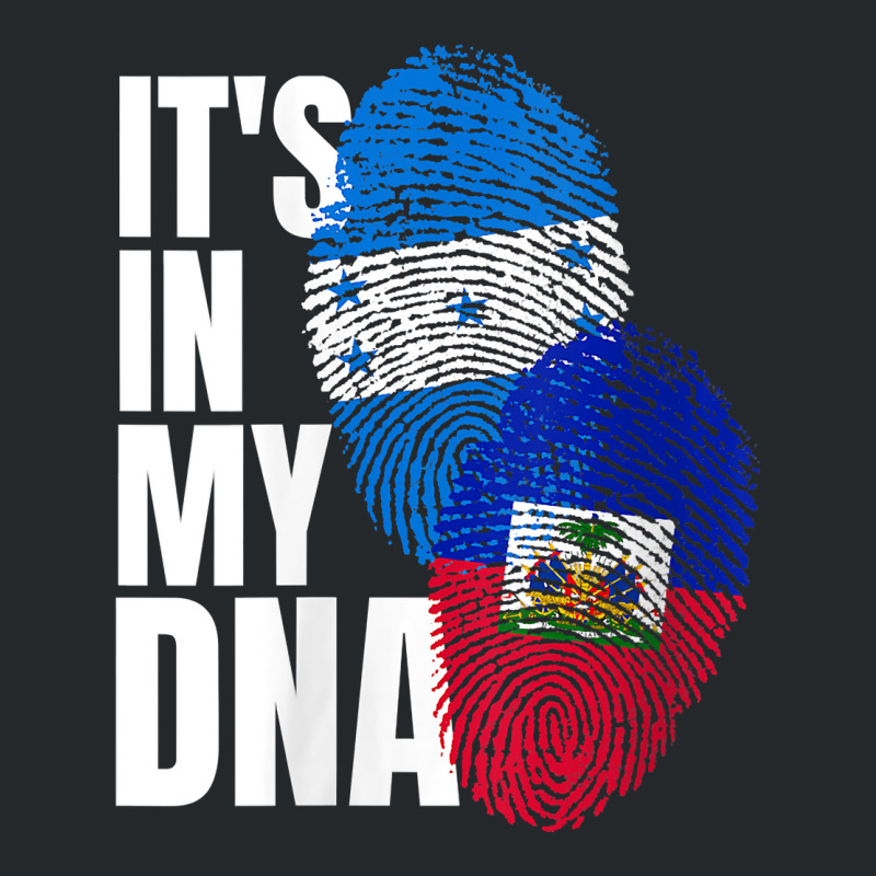 Womens Honduran And Haitian Mix Dna Heritage Flag V Neck T Shirt Crewneck Sweatshirt by cm-arts | Artistshot