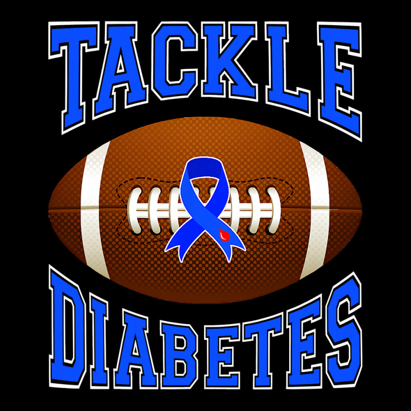 Football Tackle Diabetes Awareness Blue Ribbon Men's 3/4 Sleeve Pajama Set by cm-arts | Artistshot