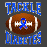 Football Tackle Diabetes Awareness Blue Ribbon Vintage T-shirt | Artistshot