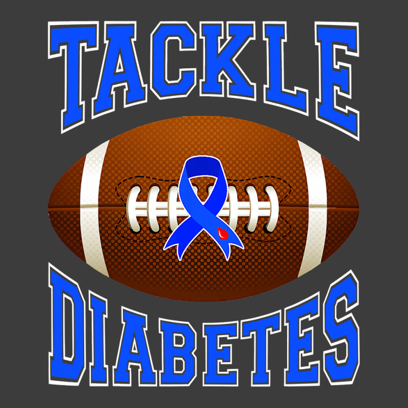 Football Tackle Diabetes Awareness Blue Ribbon Men's Polo Shirt by cm-arts | Artistshot