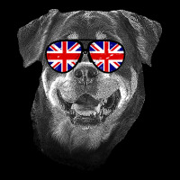 Rottweiler T  Shirt Rottweiler United Kingdom Flag Sunglass T  Shirt Youth Jogger | Artistshot