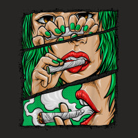 Roll It Lick It Smoke It Marijuana Pot Weed Ladies Fitted T-shirt | Artistshot