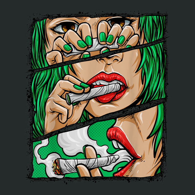 Roll It Lick It Smoke It Marijuana Pot Weed Women's Triblend Scoop T-shirt by SelwynOman | Artistshot