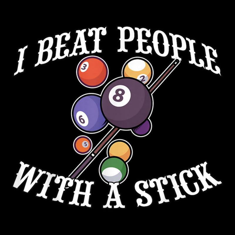 I Beat People With A Stick Billiards Ball Pool Gifts Fleece Short | Artistshot