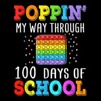 Poppin My Way Through 100 Days Of School Colorful Boy Girl Adjustable Cap | Artistshot