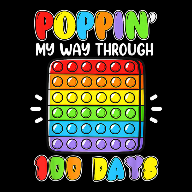 Poppin My Way Through 100 Days Of School Fidget 100th Day Lightweight Hoodie | Artistshot