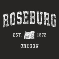 Roseburg Oregon Or Vintage Athletic Sports Design Ladies Fitted T-shirt | Artistshot