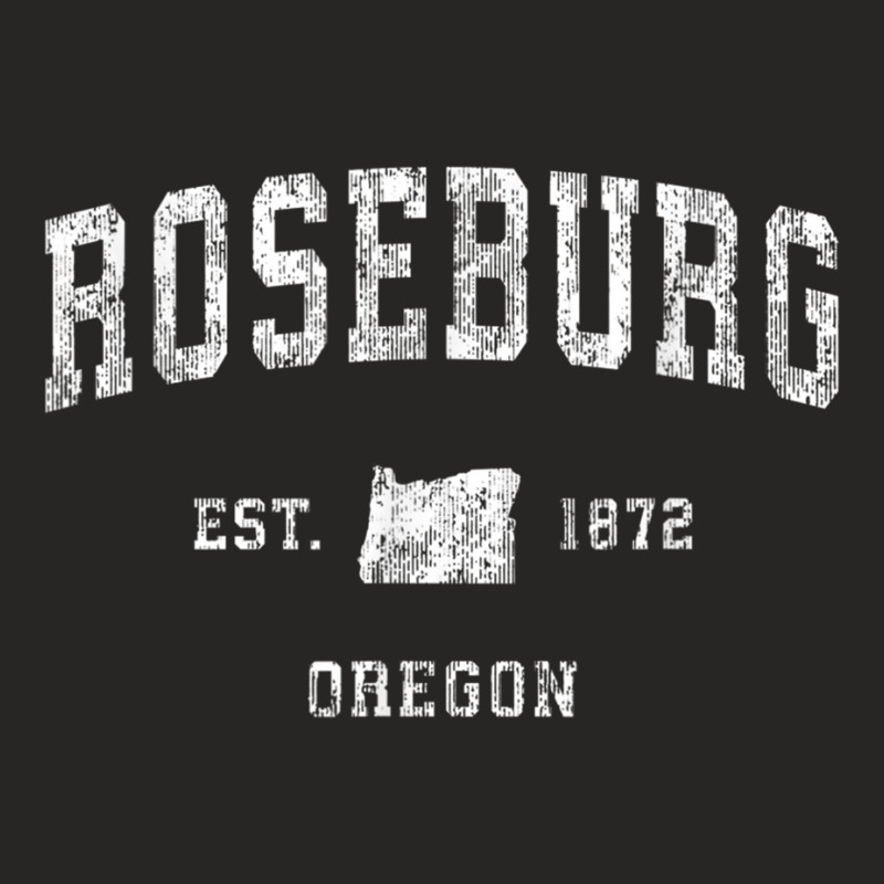 Roseburg Oregon Or Vintage Athletic Sports Design Ladies Fitted T-Shirt by JohannaMay | Artistshot