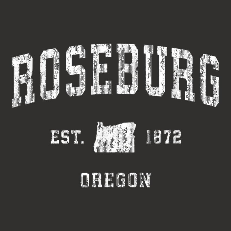 Roseburg Oregon Or Vintage Athletic Sports Design Champion Hoodie by JohannaMay | Artistshot