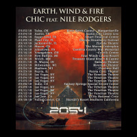 Earth, Wind & Fire 2054 Tour Long Sleeve Shirts | Artistshot