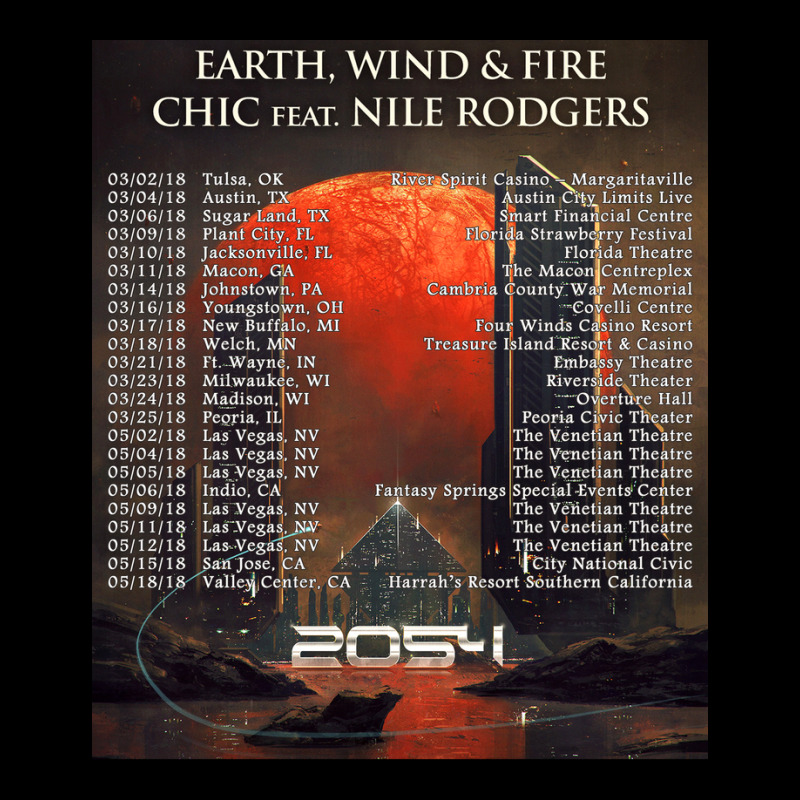 Earth, Wind & Fire 2054 Tour Long Sleeve Shirts by butepolu880811 | Artistshot