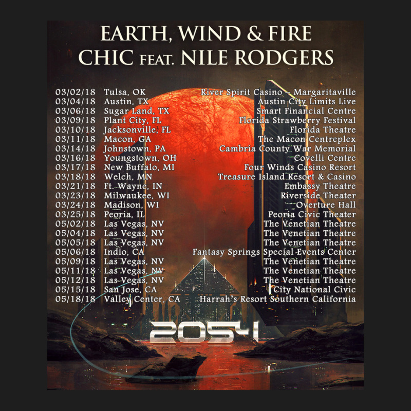 Earth, Wind & Fire 2054 Tour Classic T-shirt by butepolu880811 | Artistshot