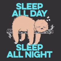 Sloth T  Shirt Sleep All Day Sleep All Night   Lazy Sloth Funny Quote Vintage Hoodie | Artistshot