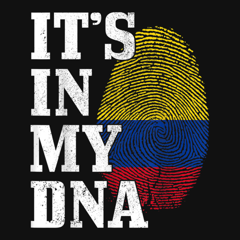 Colombia Its In My Dna Fingerprint Colombian Flag Pride Metal Print Vertical by AmberKelsey | Artistshot