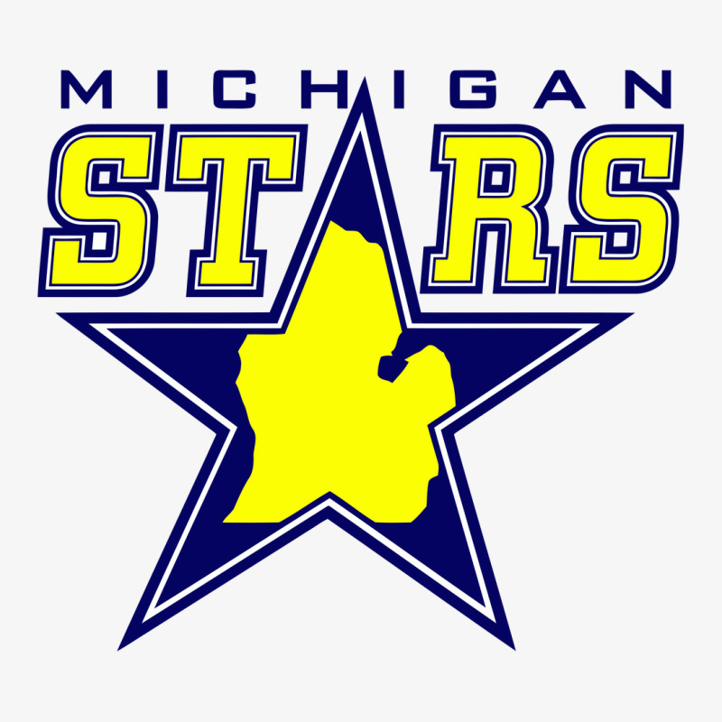 Michigan Star Ladies Fitted T-Shirt by cm-arts | Artistshot