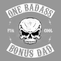 Mens One Badass Bonus Step Dad Funny Gift Birthday Stepdad T Shirt Women's V-neck T-shirt | Artistshot