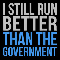 Run Better Than Government Funny Amputee Prosthetic Graphic V-neck Tee | Artistshot