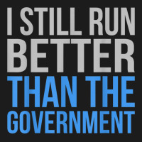 Run Better Than Government Funny Amputee Prosthetic Graphic Hoodie & Jogger Set | Artistshot