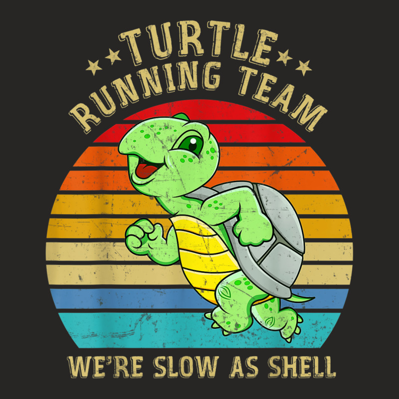 Running 365 Turtle Running Team Were Slow As Shell Funny Ladies Fitted T-Shirt by SelwynOman | Artistshot