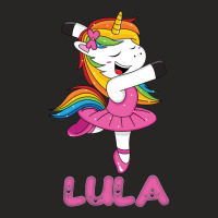 Lula Pink  Lula The Dancing Unicorn  Special Personalised Gift For Lul Ladies Fitted T-shirt | Artistshot