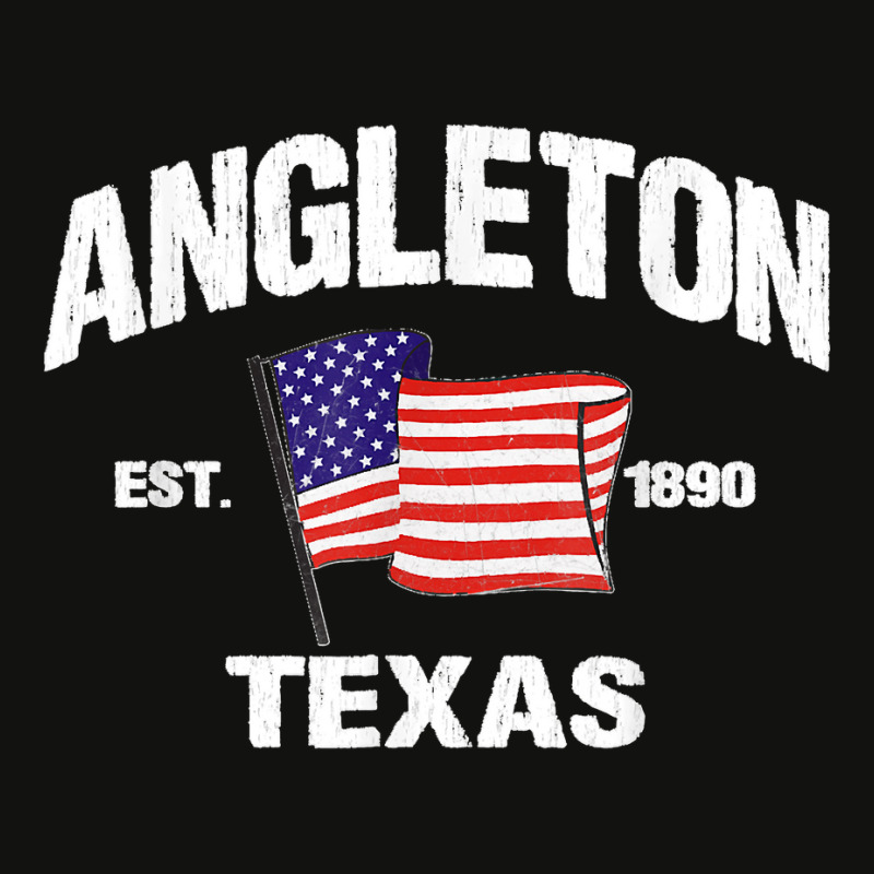 Angleton Texas Tx Usa Stars & Stripes Vintage Style Scorecard Crop Tee by MarlonChristopherMoyer | Artistshot