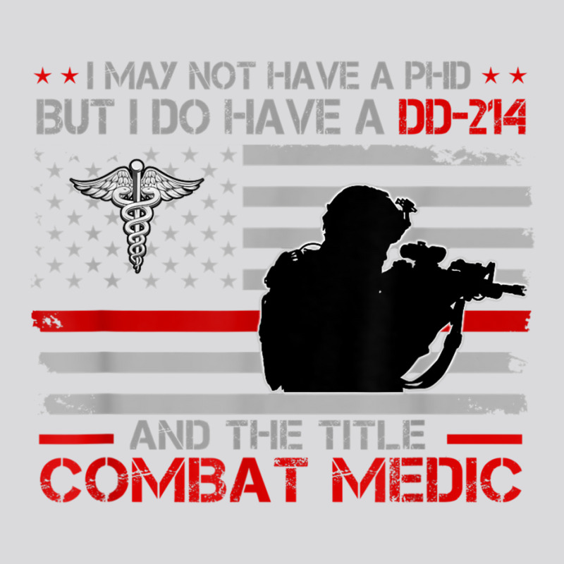 Proud Combat Medic   I Have Dd214 And Title Combat Medic T Shirt Women's Triblend Scoop T-shirt by cm-arts | Artistshot