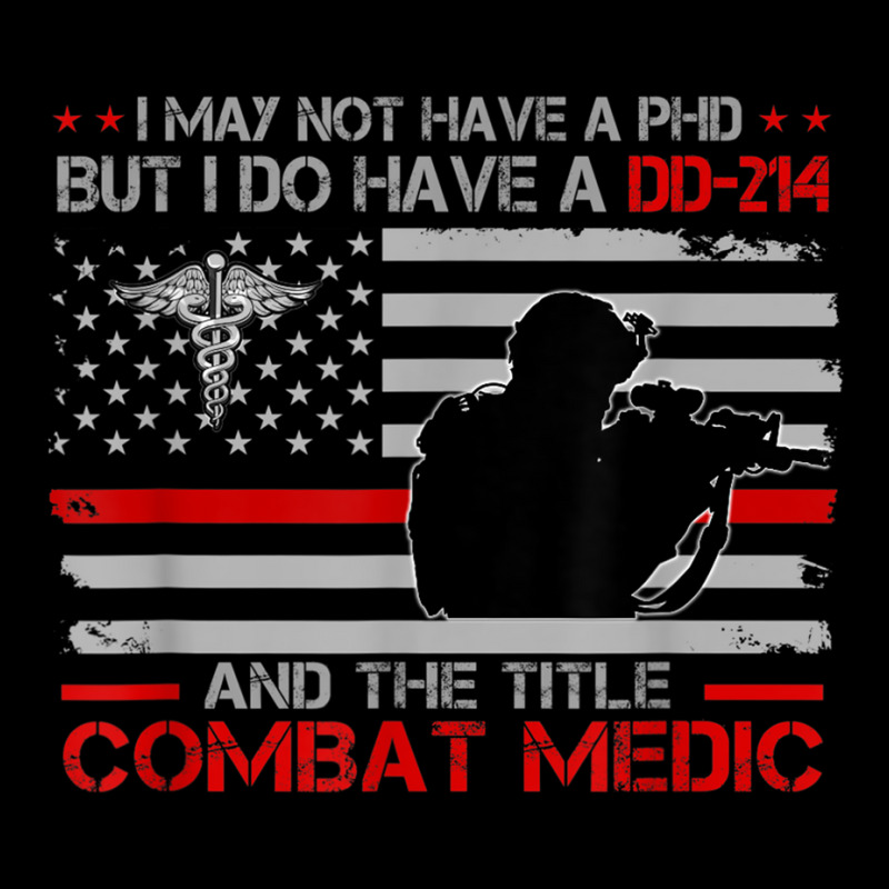 Proud Combat Medic   I Have Dd214 And Title Combat Medic T Shirt Cropped Sweater by cm-arts | Artistshot