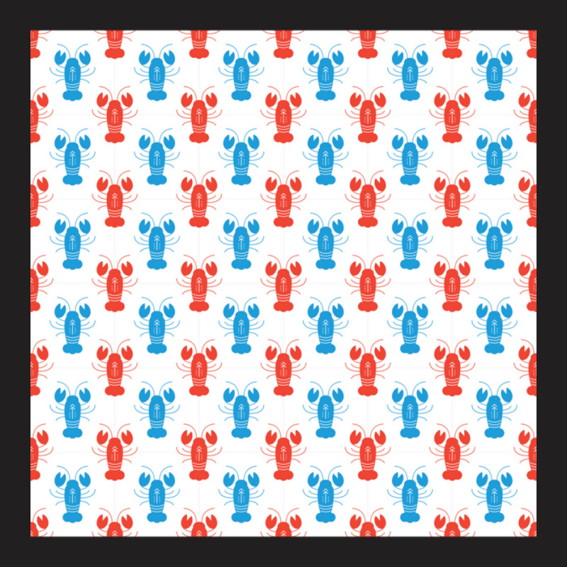 Crustaceancore Lobster Pattern T-shirt | Artistshot