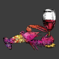 Crustaceancore Lobster With  Glass Men's Polo Shirt | Artistshot