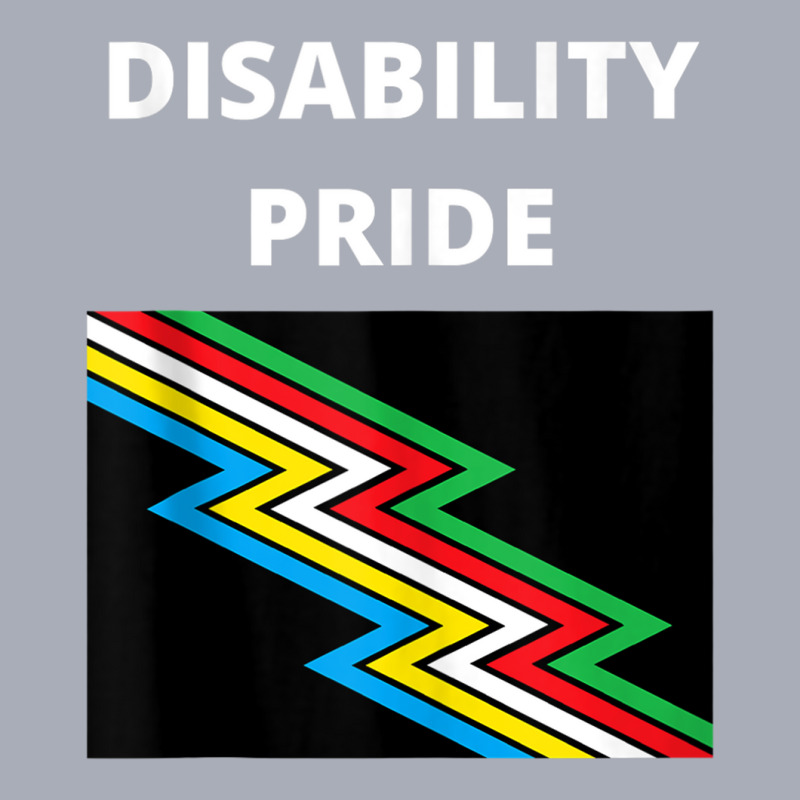 Disability Pride With Flag Tank Top Tank Dress by cm-arts | Artistshot