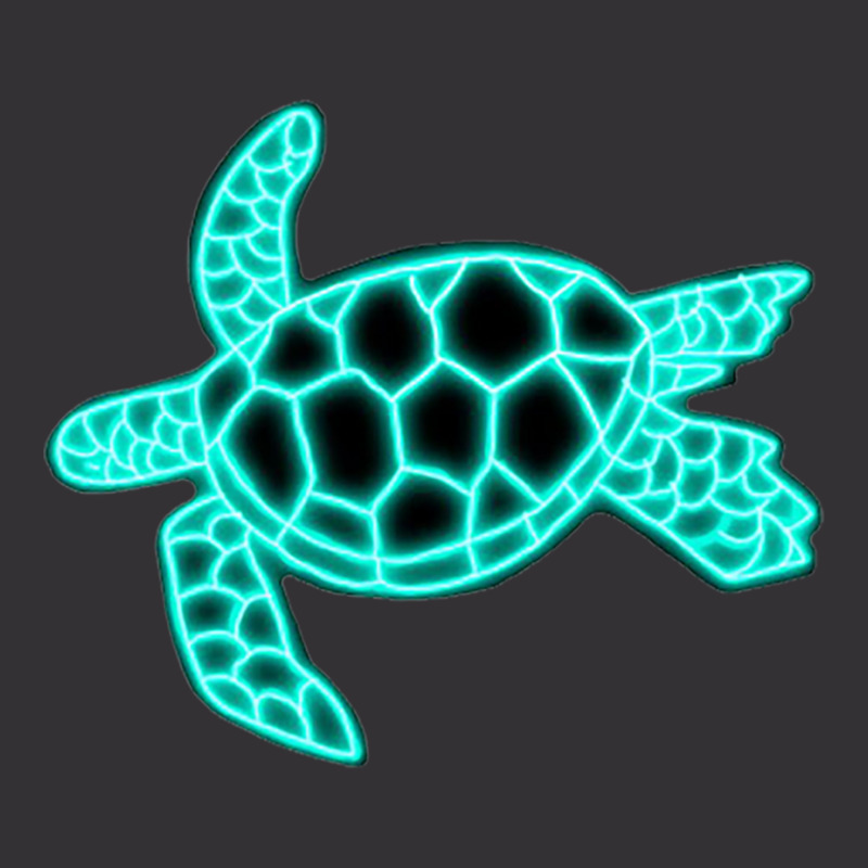 Neon Sea Turtle Vintage Short | Artistshot