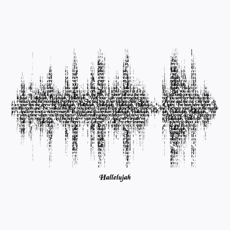 Hallelujah Song Lyric Soundwave (for Light Backgrounds) T-shirt | Artistshot