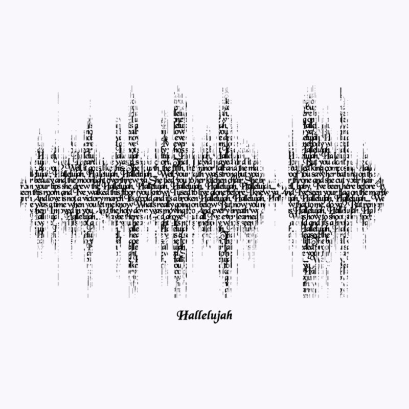 Hallelujah Song Lyric Soundwave (for Light Backgrounds) Tank Top | Artistshot