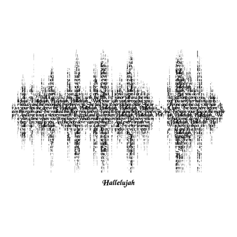 Hallelujah Song Lyric Soundwave (for Light Backgrounds) Long Sleeve Shirts | Artistshot