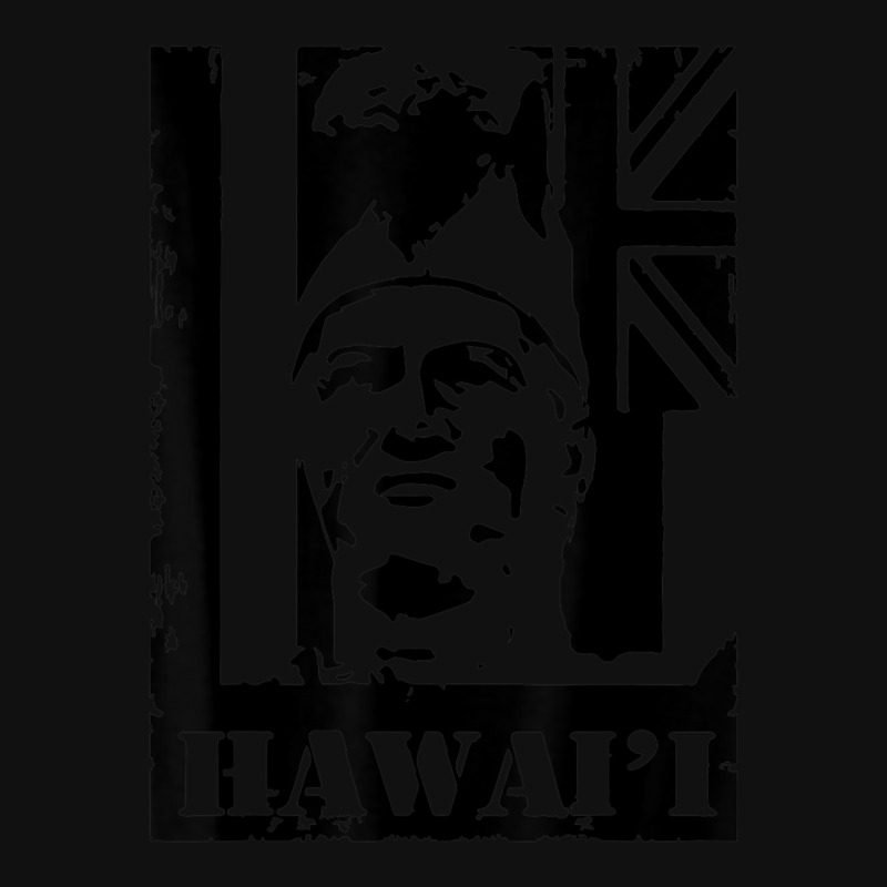 Hawai I King Kamehameha Black Ink By Hawaii Nei All Day Motorcycle License Plate | Artistshot