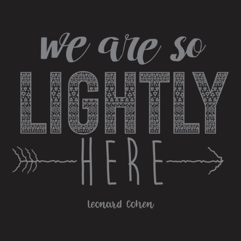 We Are So Lightly Here Fitted T-shirt | Artistshot