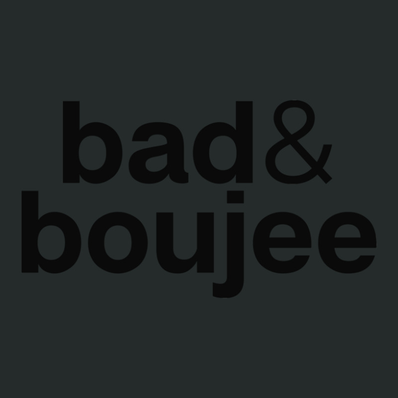 Bad & Boujee Minimal T-shirt & Stickers - Hip-hop Lover Music Lover 1 Women's Triblend Scoop T-shirt by RobertStone | Artistshot